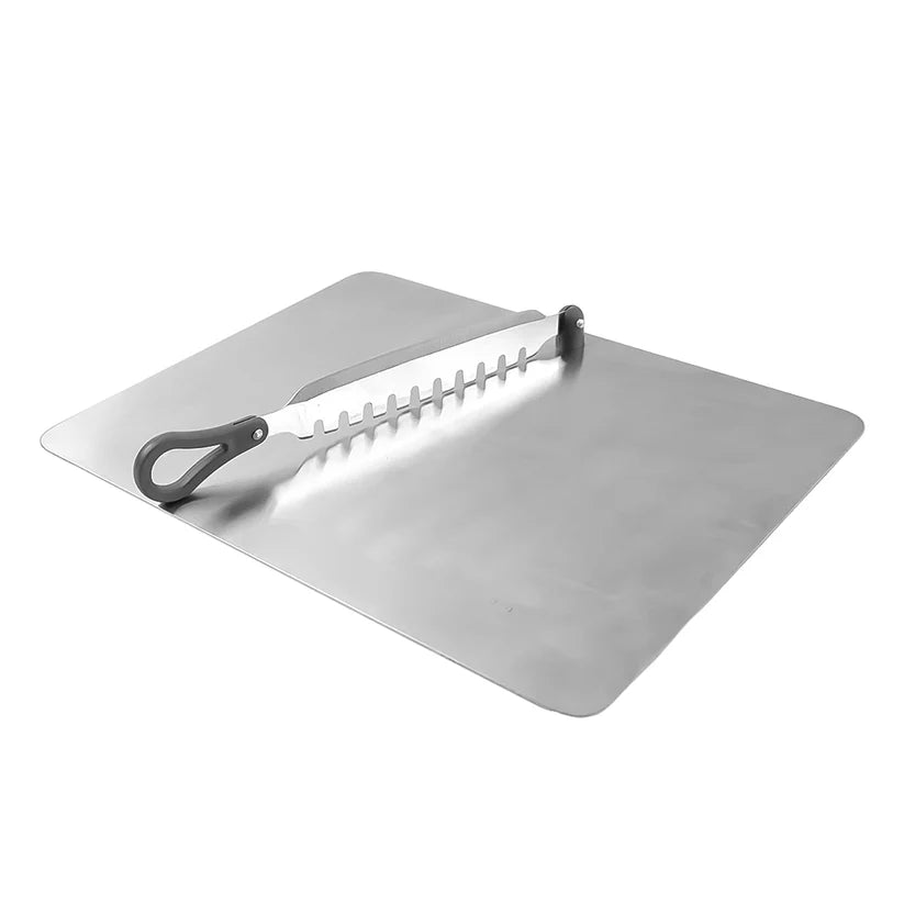 Supermom Stainless Steel cutting board | Vegetable Slicer cut n chop fantasia, 31x24cms