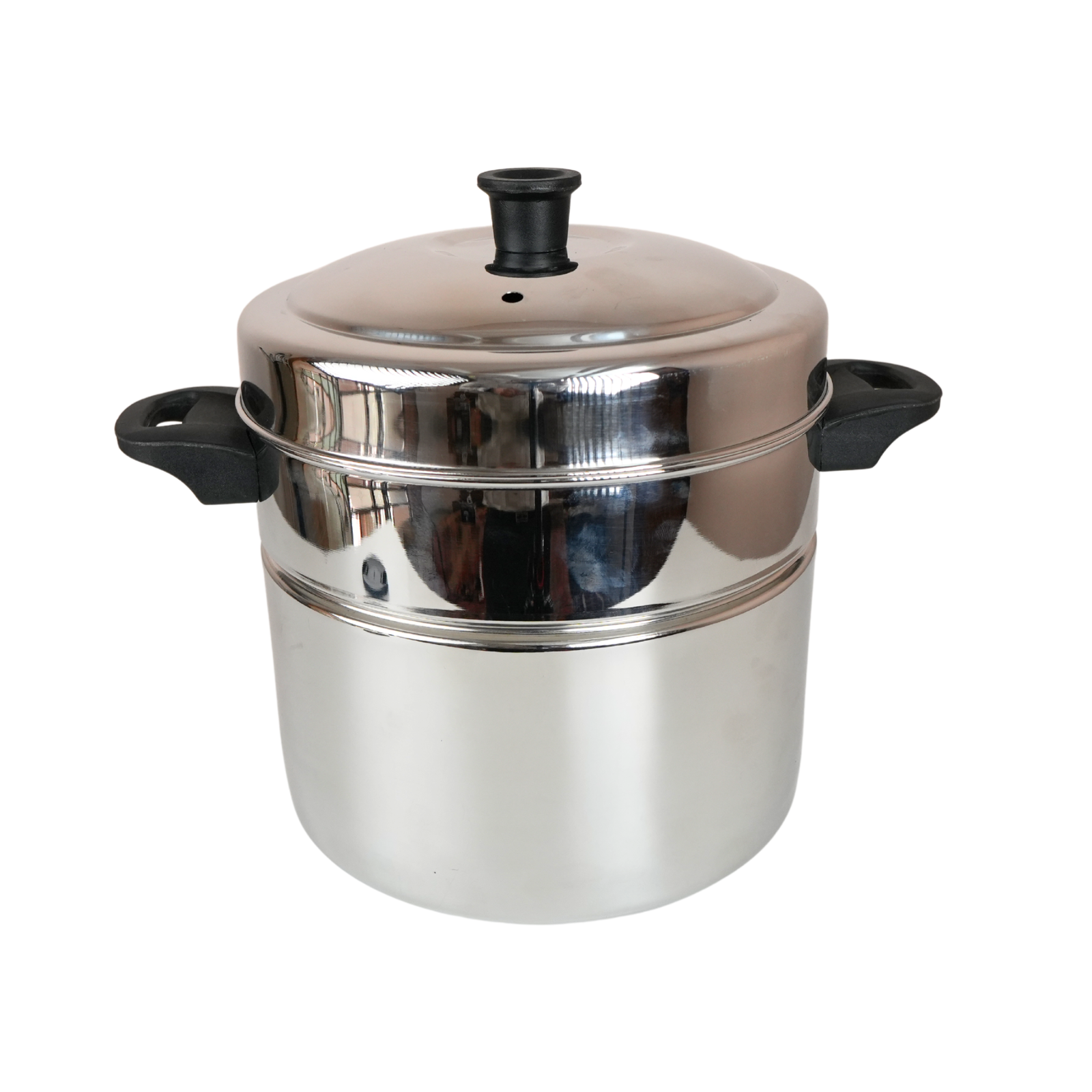 Complete set of Anupam multi-purpose gas tandoor showing vessel, lid, perforated disc and grill stand