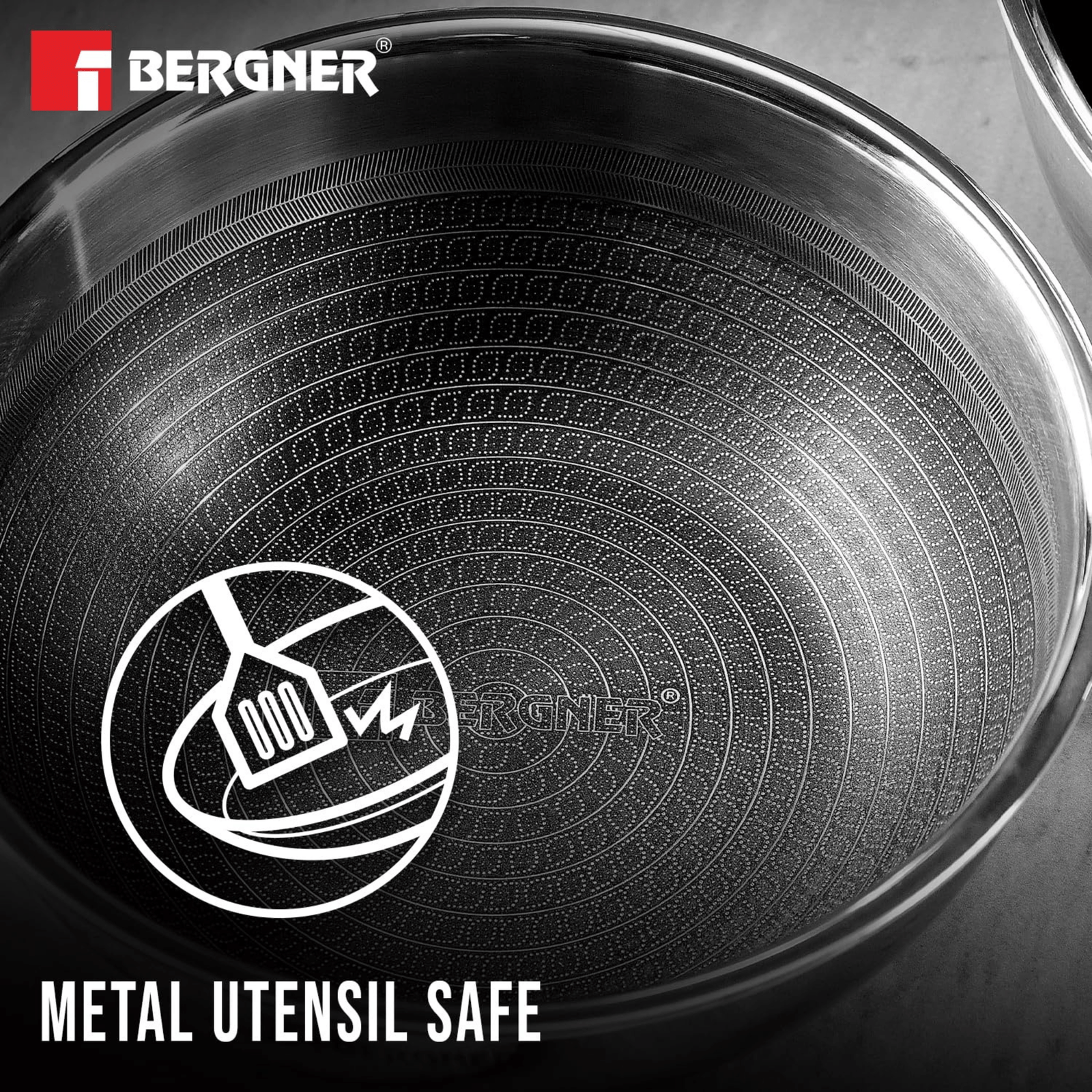 Bergner Hitech Giro Triply Stainless Steel 6PC Tasra Set with Steel Guard Technology