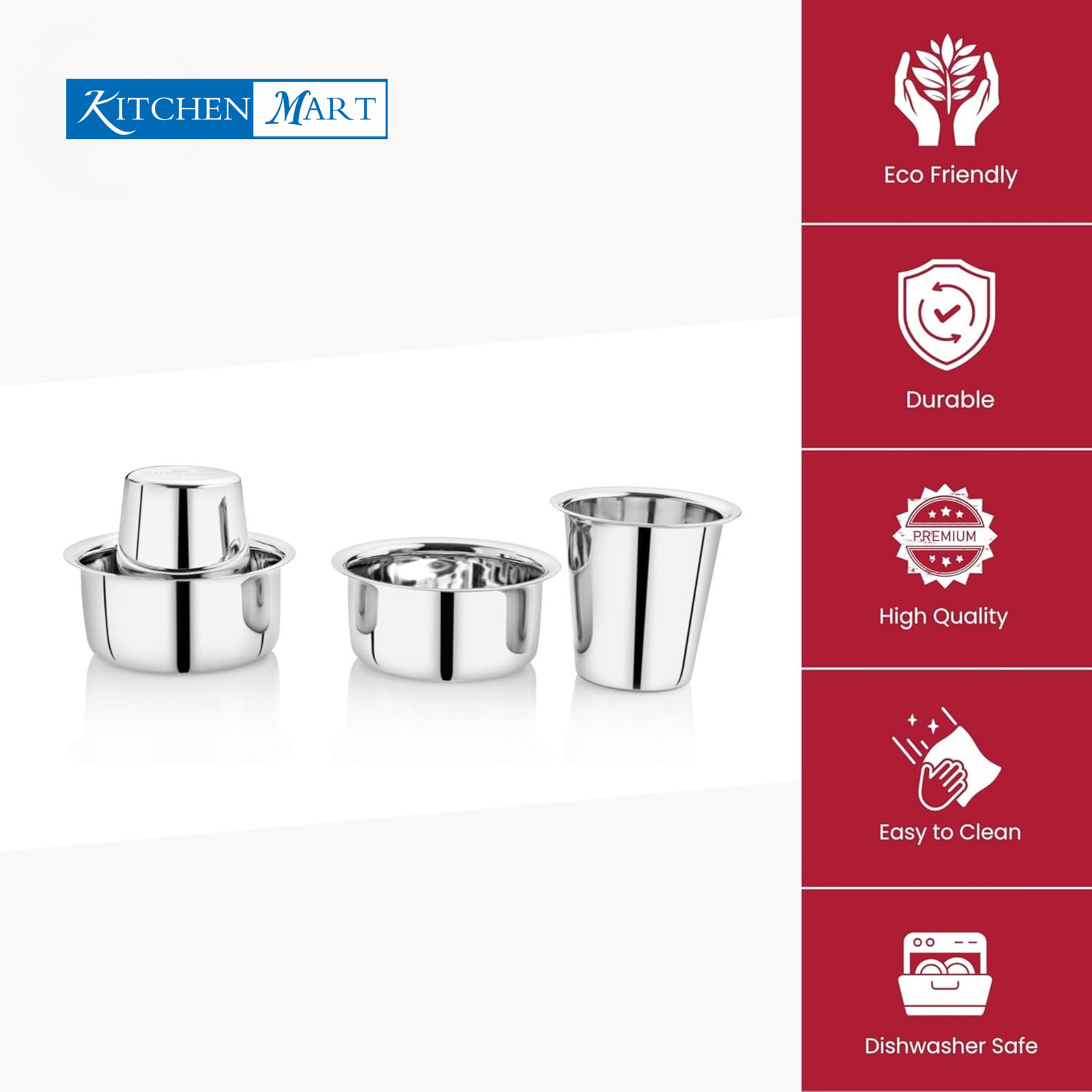 Kitchen Mart Stainless Steel Steel Coffee Tumbler with Dabra Set