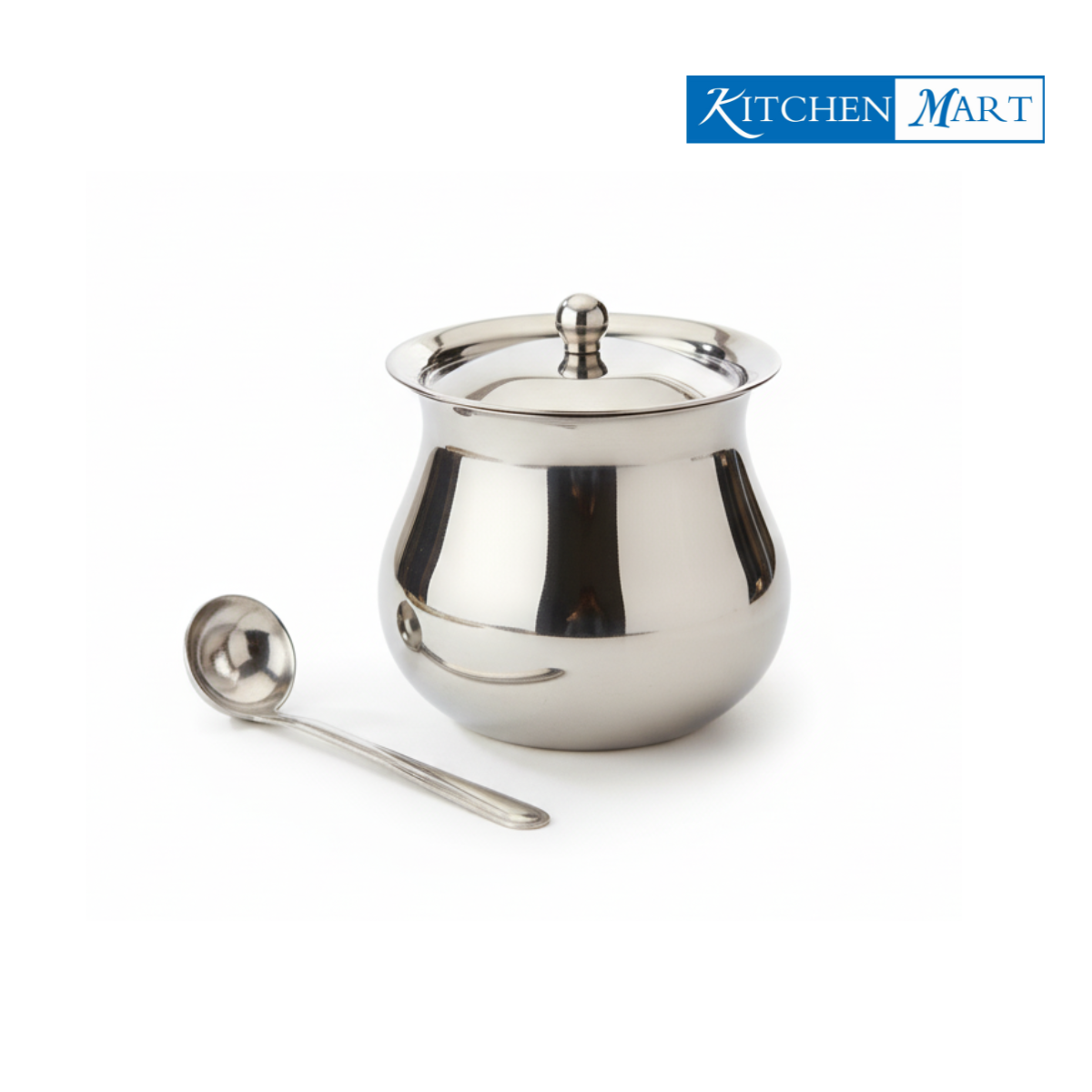 Marvel ghee pot stainless steel with spoon and lid complete set