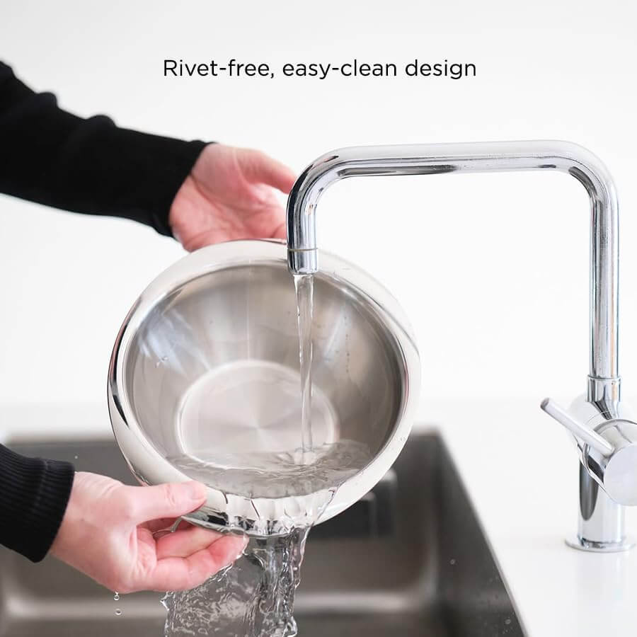 Meyer Trivantage Triply Stainless Steel Tasla Kadai - Nickel Free Deep Kadhai Without Handle for Gas & Induction