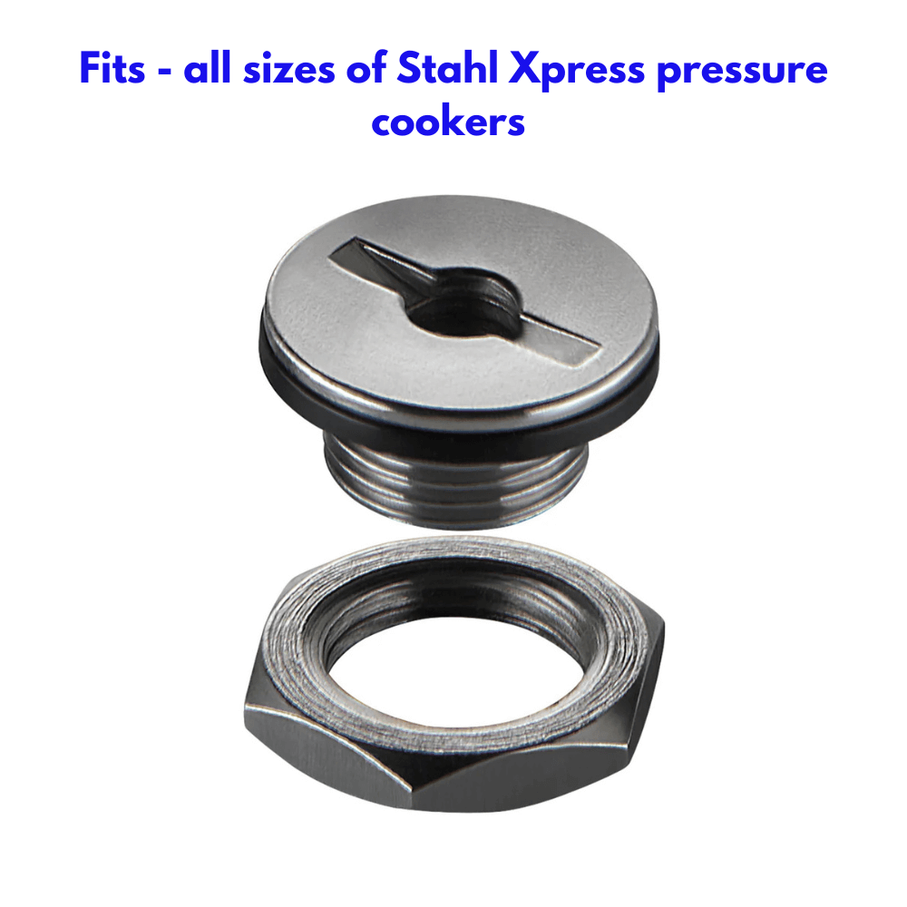 Kitchen Mart safety valve compatible with Stahl Pressure Cookers outer lid only