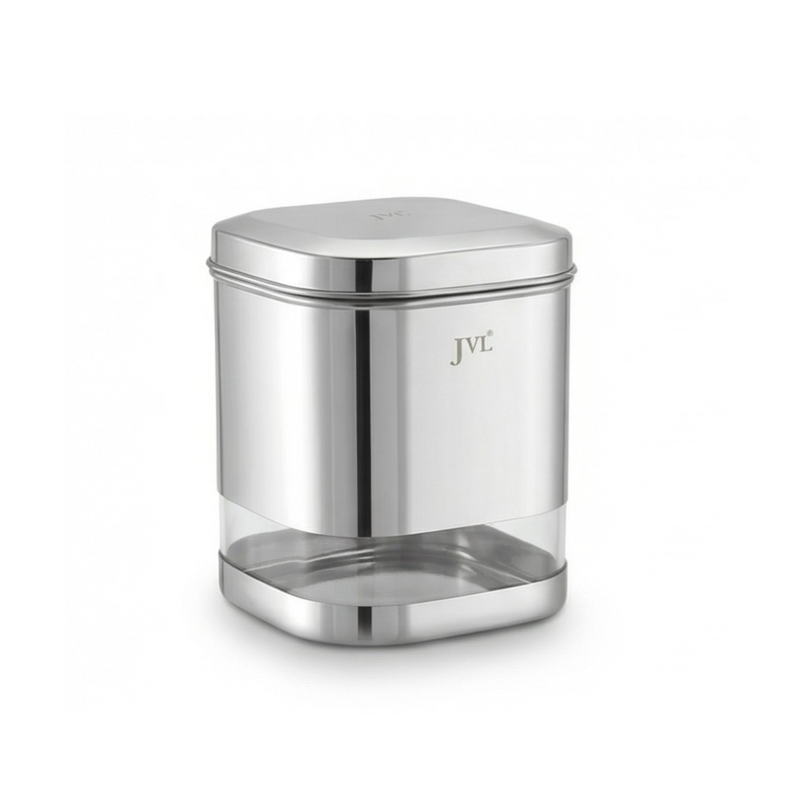 JVL Flossy Clear Storage Canister - Airtight, Transparent, Durable (For Dry Storage)
