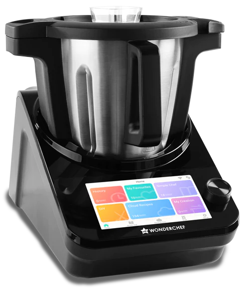 WonderChef Chef Magic K7– All-in-One Automatic Smart Cooking Appliance | 4.7L Stainless Steel | IoT-Enabled with Mobile Sync | Auto-Stir & Auto-Clean | 1800W