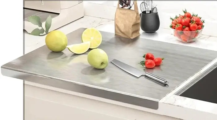 Sky Platform Stainless Steel Chopping Board - Non-Slip Kitchen Cutting Board