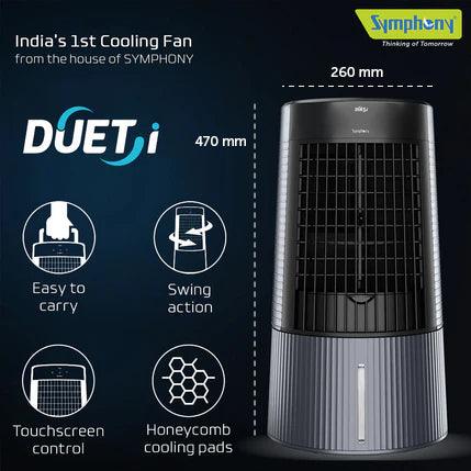 Symphony Duet-i Kitchen Cooling Fan with Digital Touchscreen – 60W  dimensions