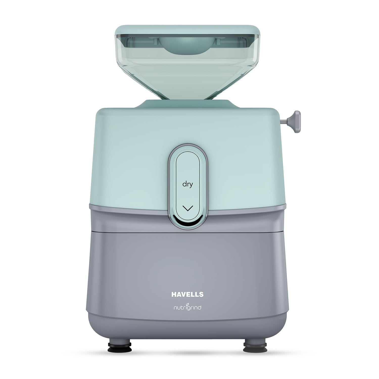 Havells Nutrigrind Atta Mill 400W dry stone grain grinder grey and pista green