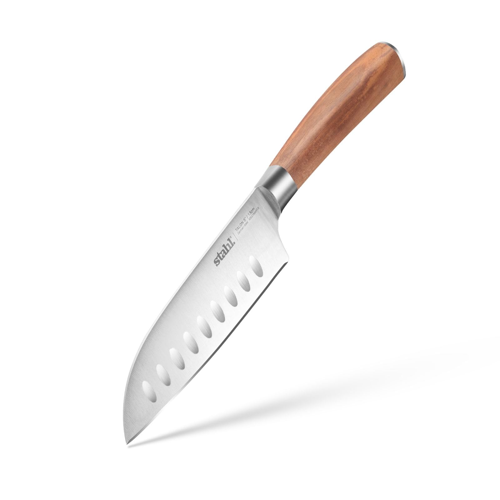 Stahl Talon Series Santoku Knife, Walnutwood Handle, 5 Inches / 13 cm