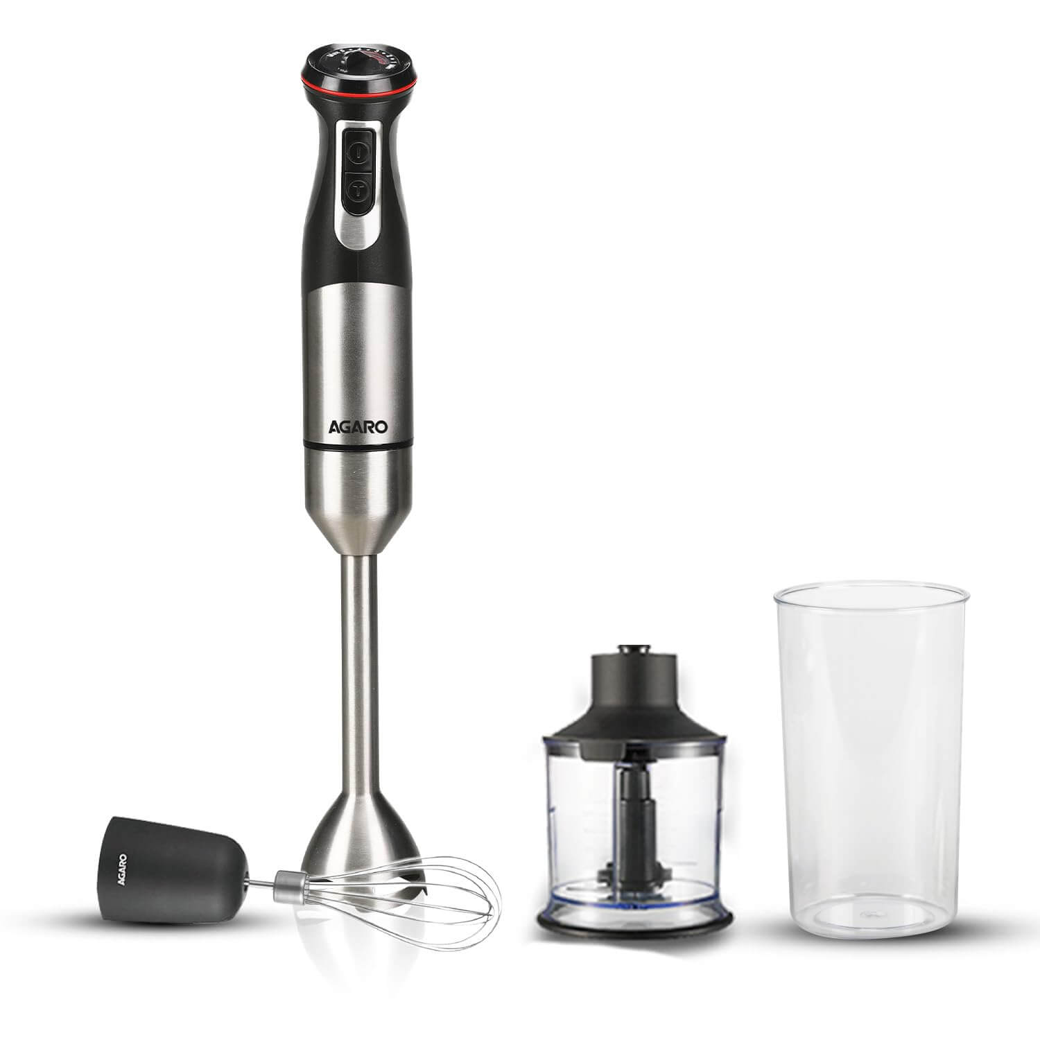 AGARO Grand 1000W Hand Blender Set with stainless steel blades and attachments