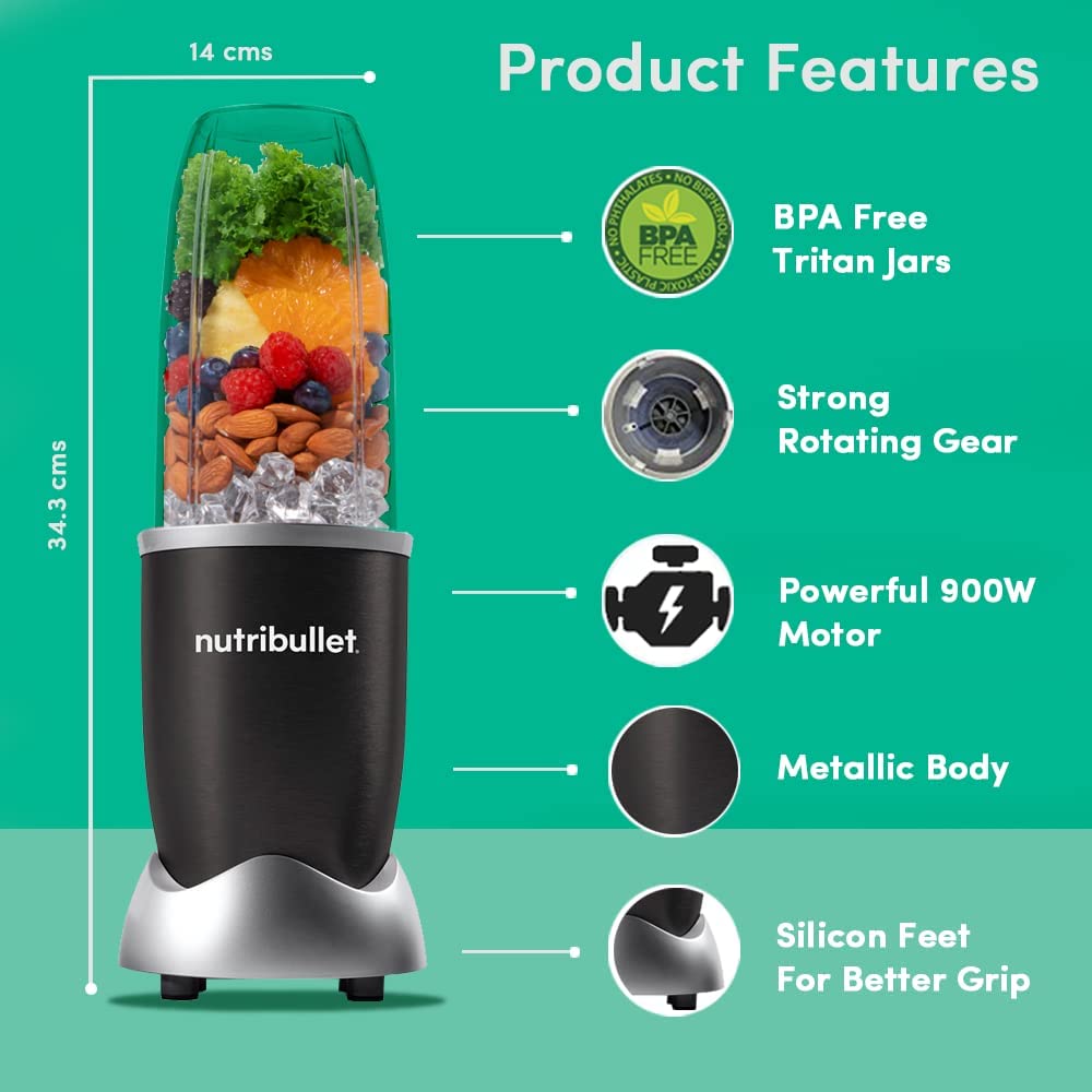 NutriBullet PRO 900W Smoothie Maker with Wet & Dry Blades
