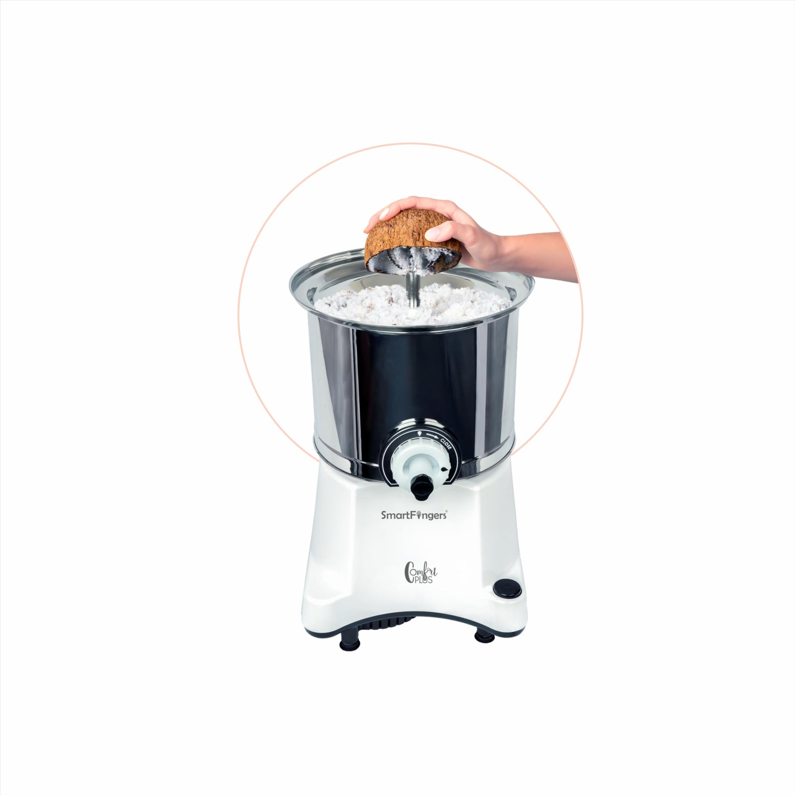 SmartFingers Coconut Scraper Attachment for Comfort Plus/Comfort Plus Mini Wet Grinder