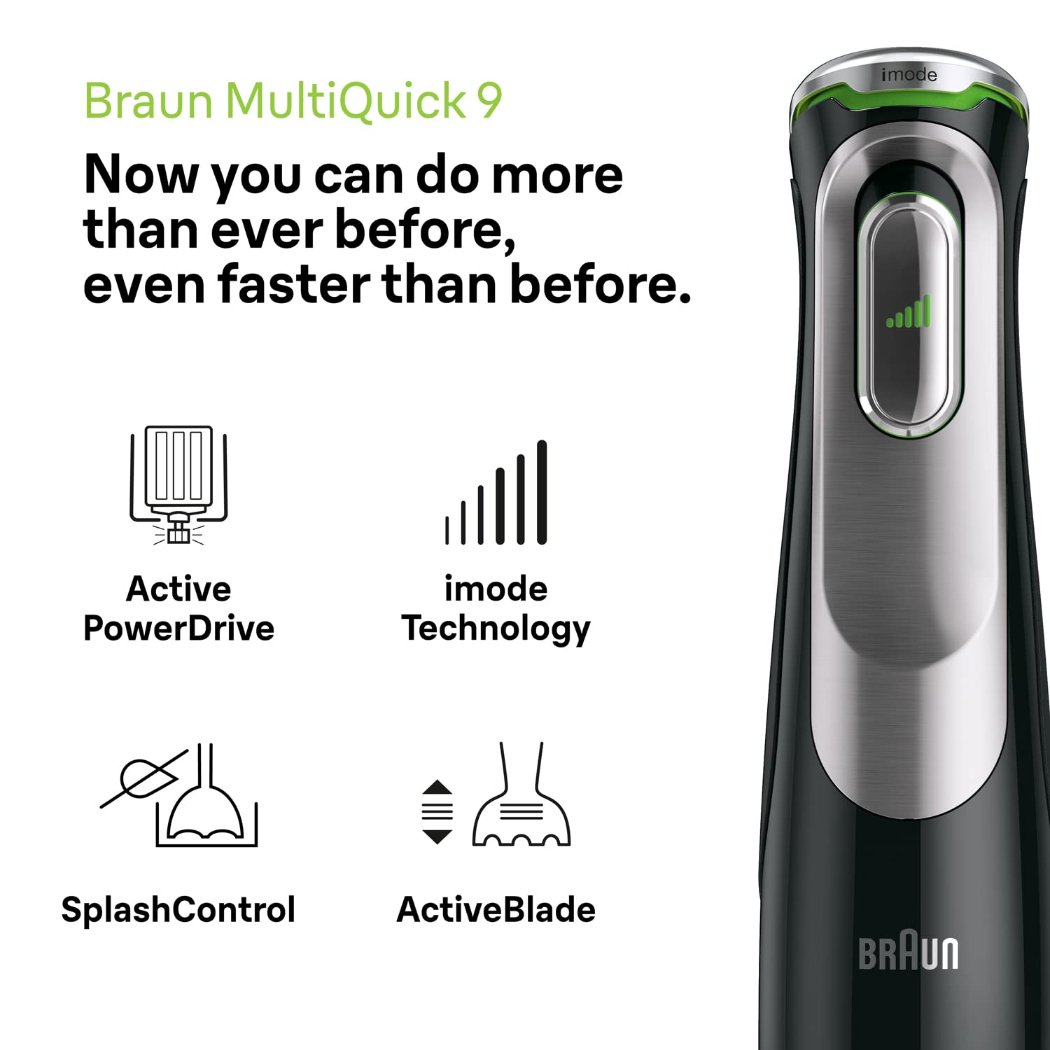 Braun MultiQuick 9 1200W hand blender Red Dot award winner with EasyClick system
