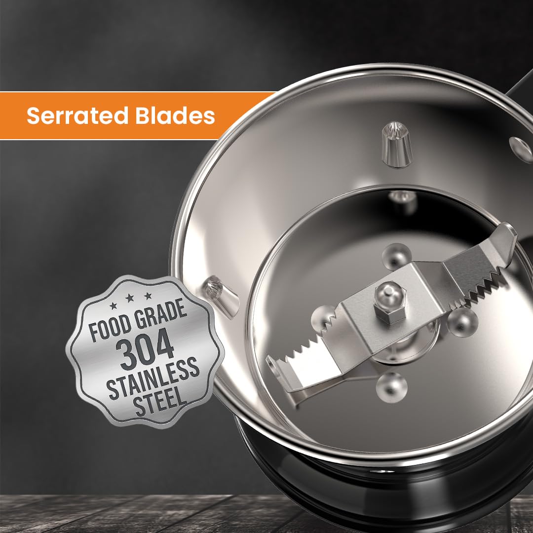 Ultra Choice Pro 1000W high torque motor mixer grinder with serrated steel blades