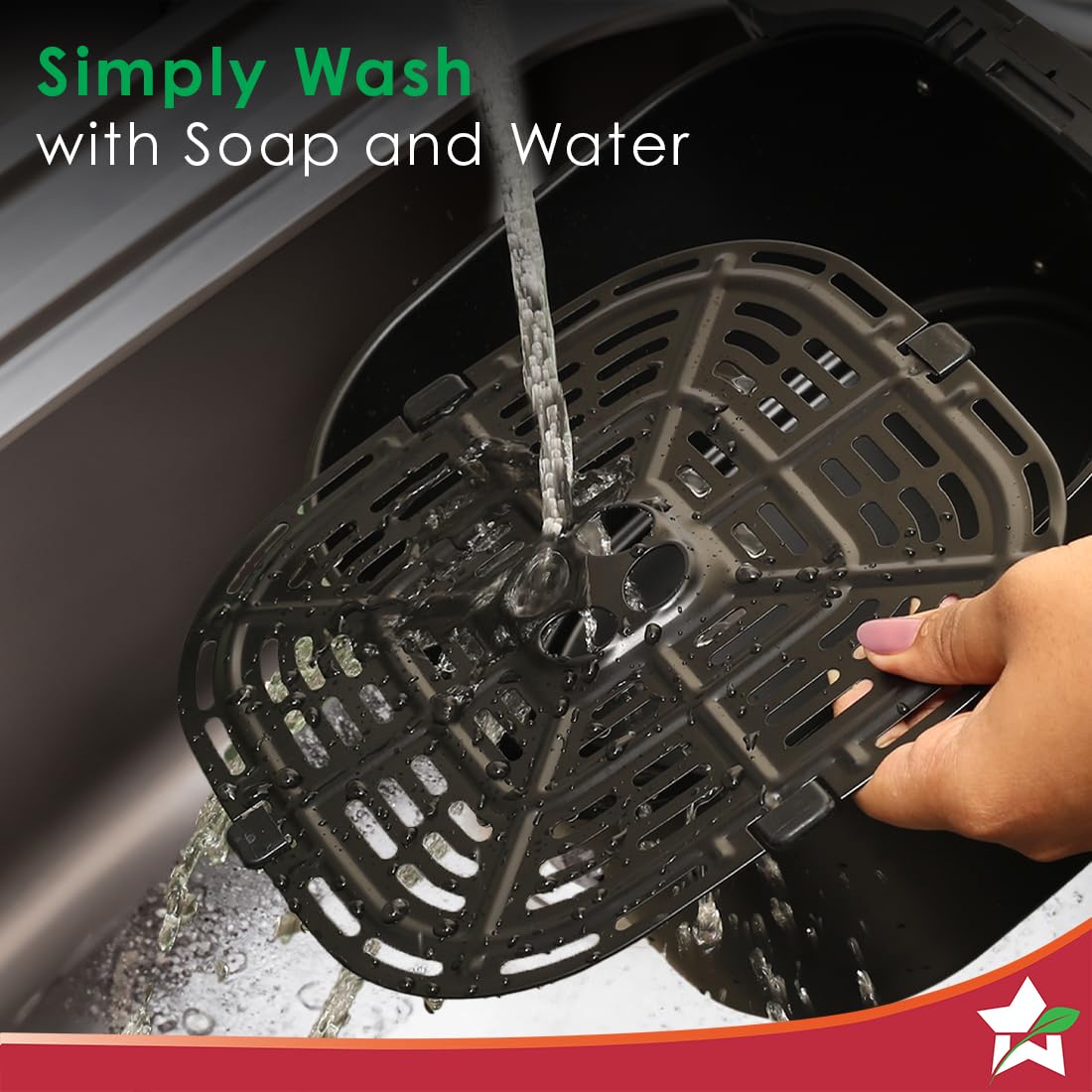 Wonderchef Platinum Digital Air Fryer - 5L, Rapid Air Technology, Chrome Finish