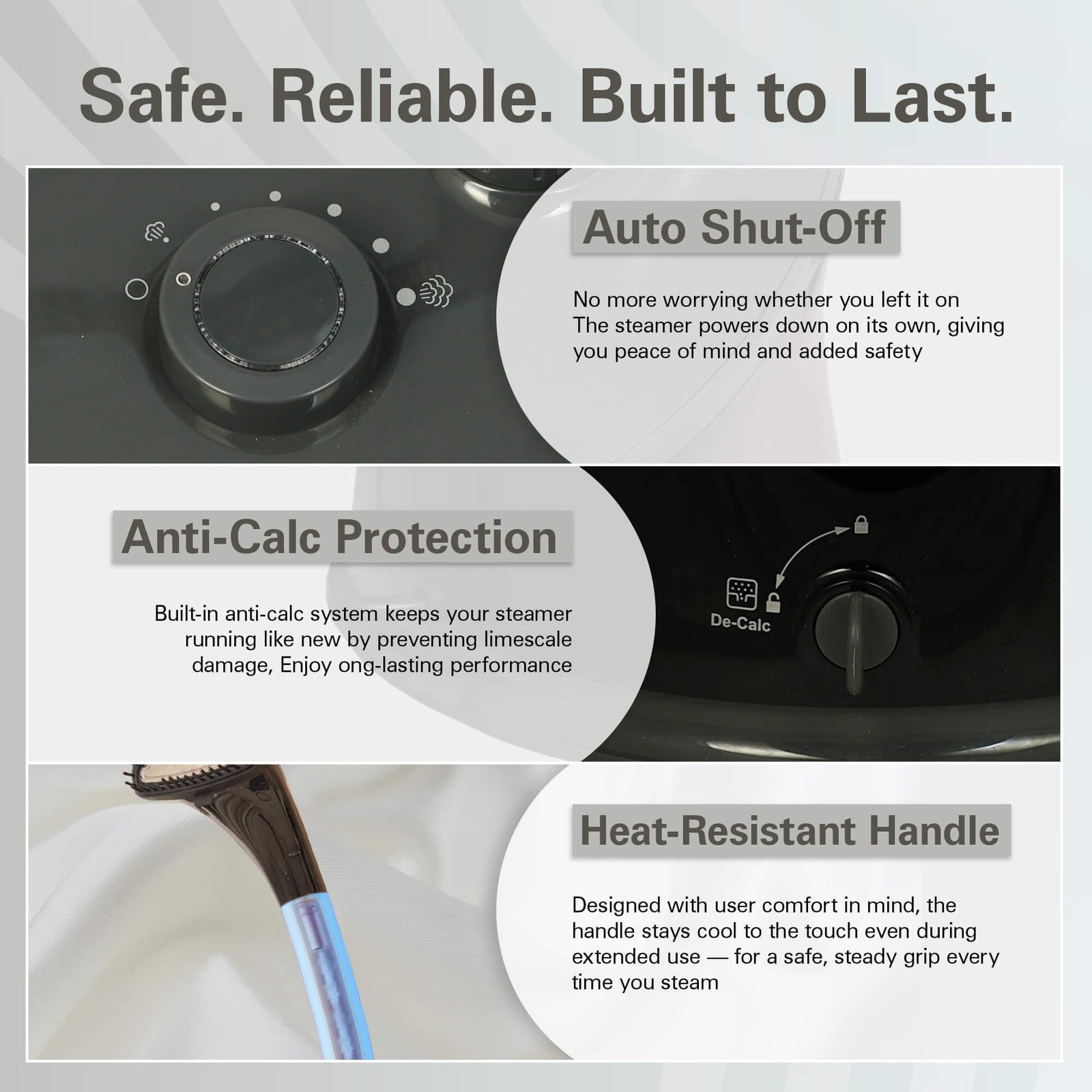 Hamilton Beach 2000W steamer with 45g per minute steam output and telescopic pole