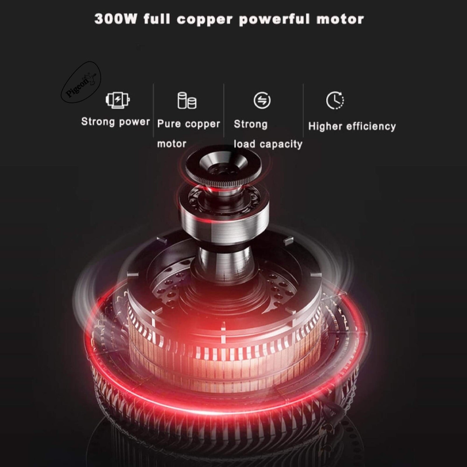 One-Touch Operation Pigeon 400W Electric Chopper in Kitchen