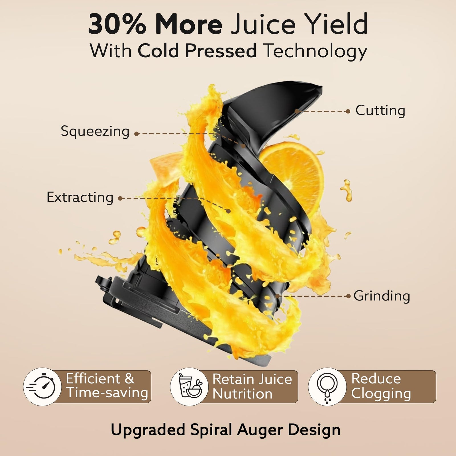 AGARO Regal Slow Juicer easy one touch operation with On Off Reverse controls