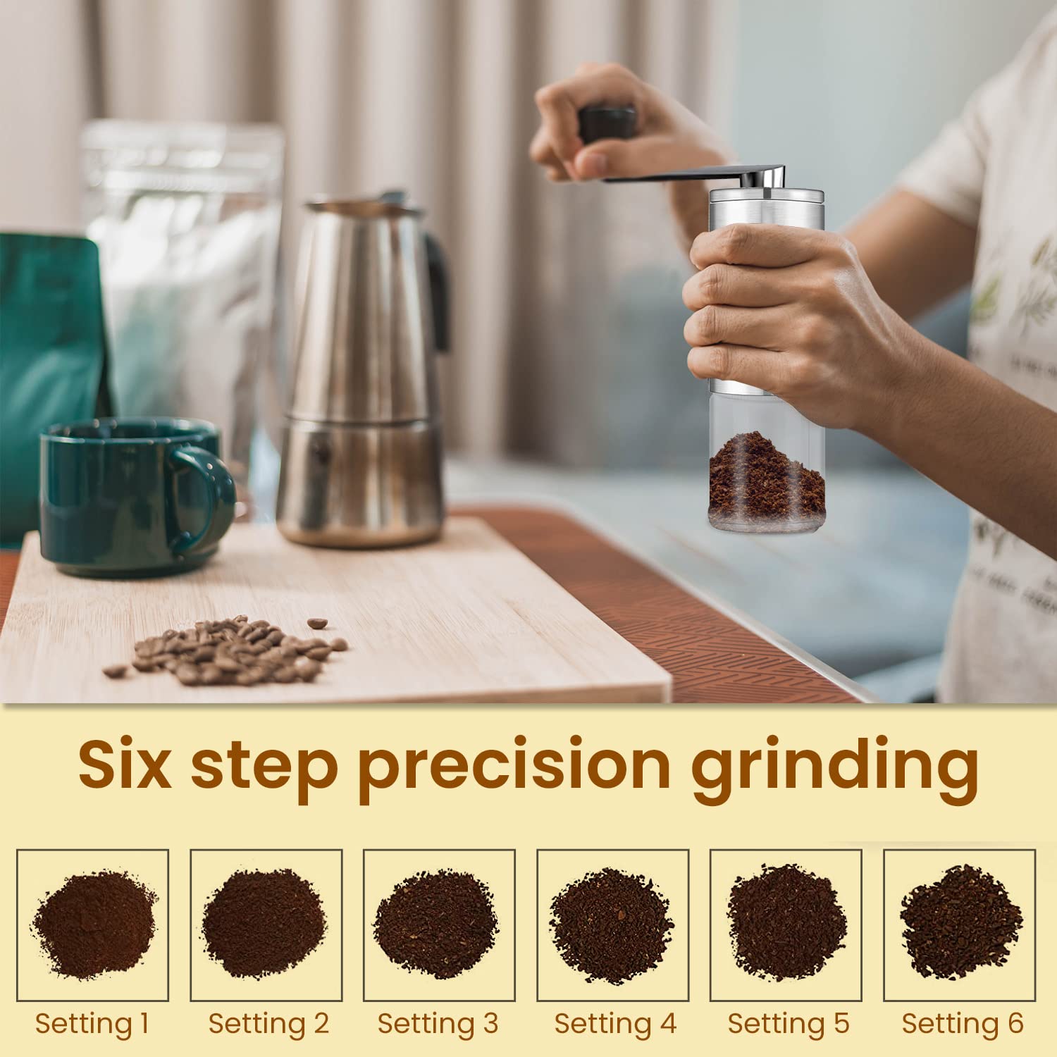 Lightweight and Portable AGARO Coffee Grinder