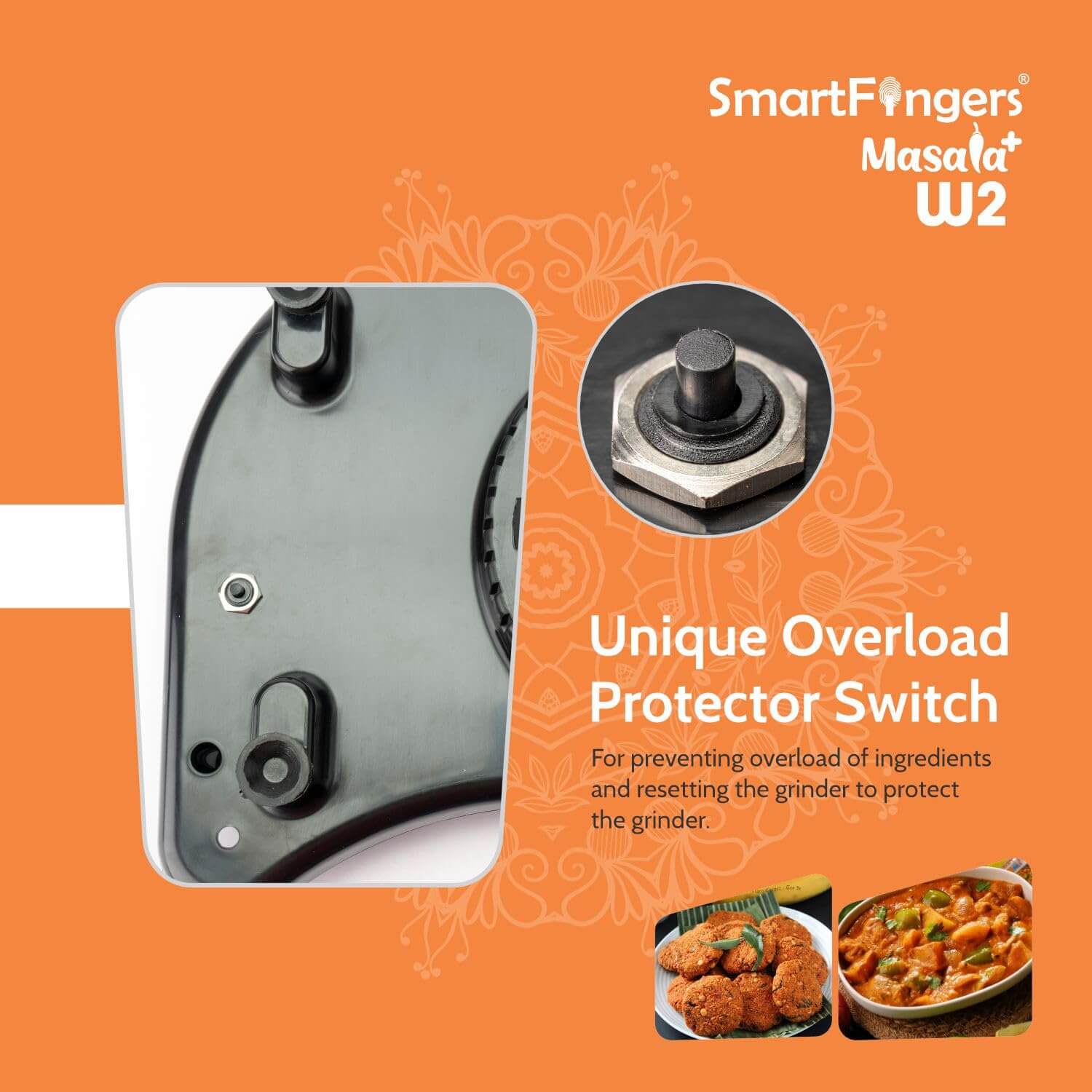 SmartFingers W2 wet grinder complete package with coconut scraper and cleaning tools