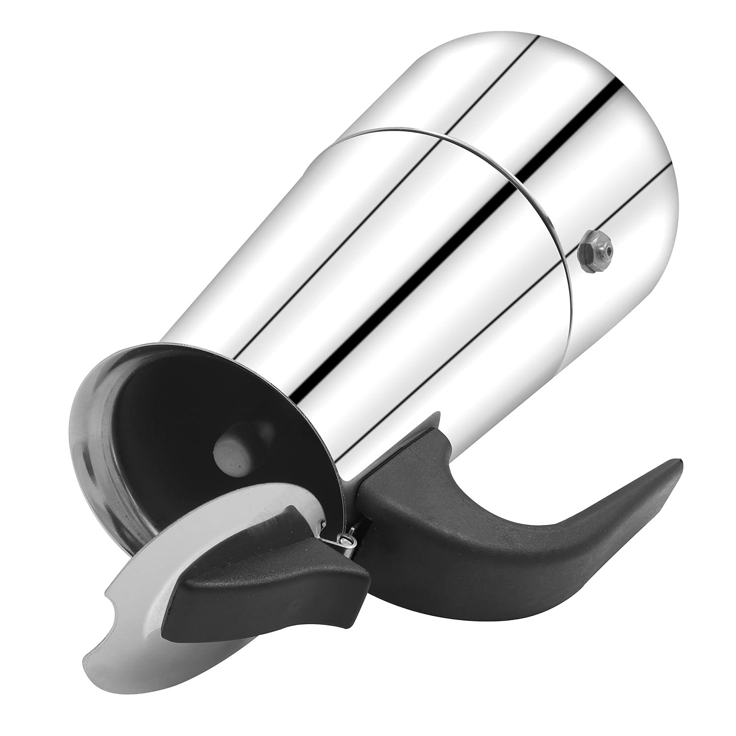 Close-up of Pigeon Xpresso Percolator, silver color