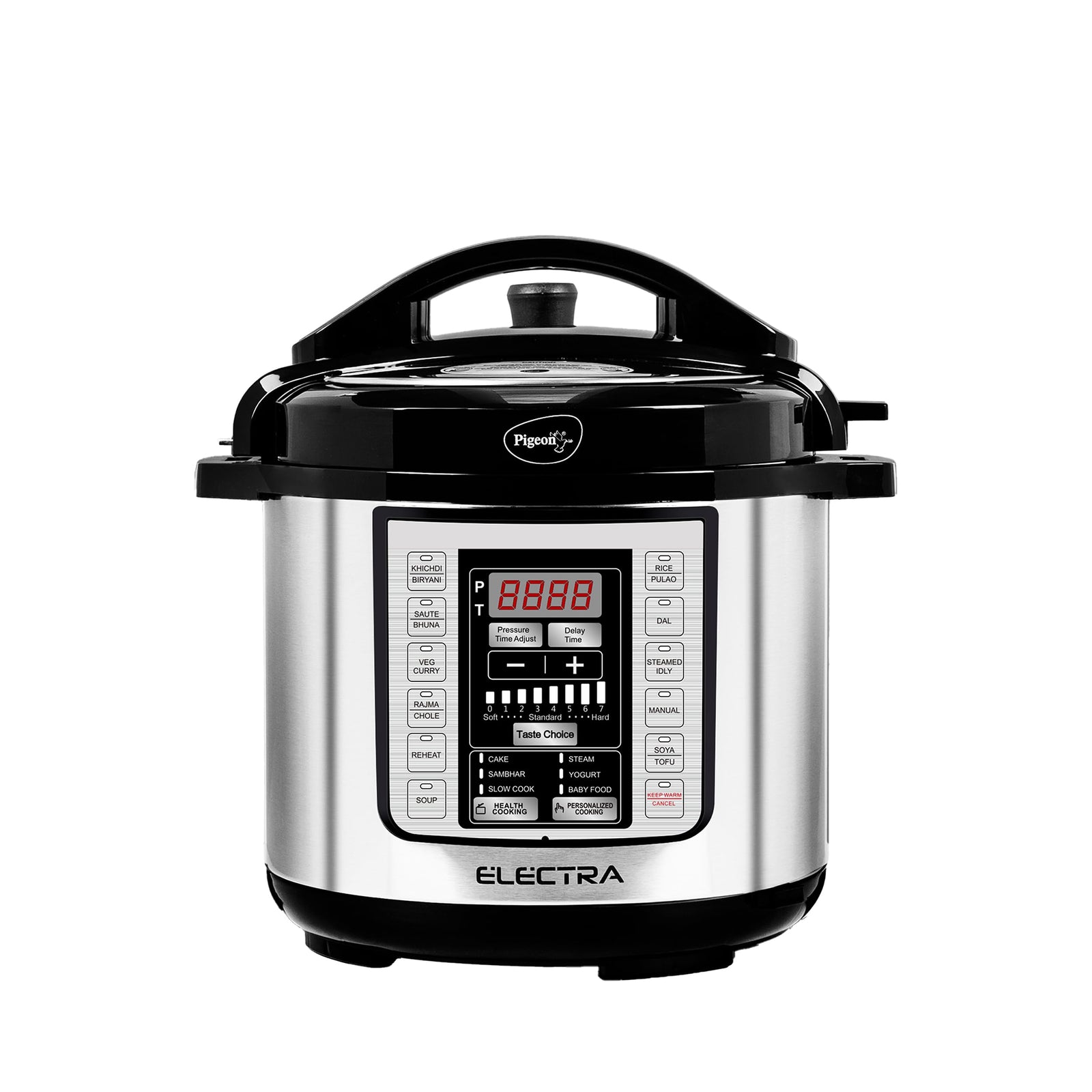 Pigeon Electra Smart 6 Litre Electric Pressure Cooker | 18 Preset Menus | Digital Display