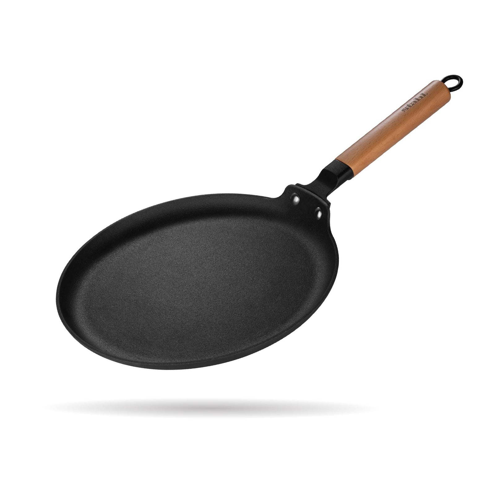 Stahl Blacksmith Cast Iron Dosa Tawa | Pre-Seasoned Induction Pan