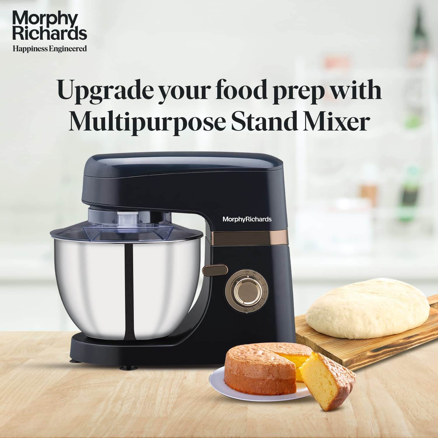 Morphy Richards Melange 800W Stand Mixer | Multi-Purpose Functionality | 8-Speed Levels