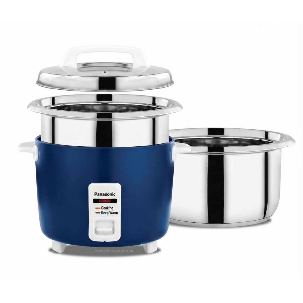 Panasonic SR-WA10H (SB) Automatic Rice Cooker - Sandwich Bottom Stainless Steel Inner Pot