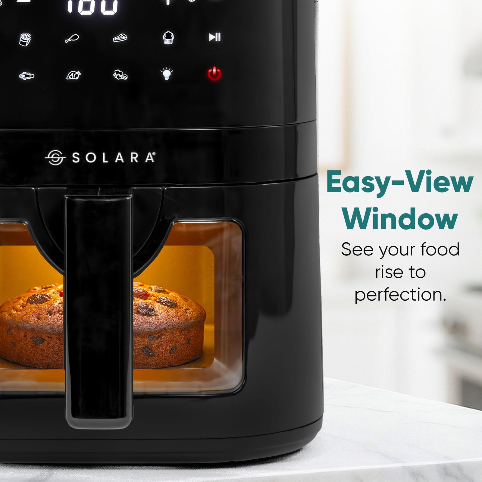 SOLARA 4.5L air fryer non-stick basket for healthy oil-free cooking