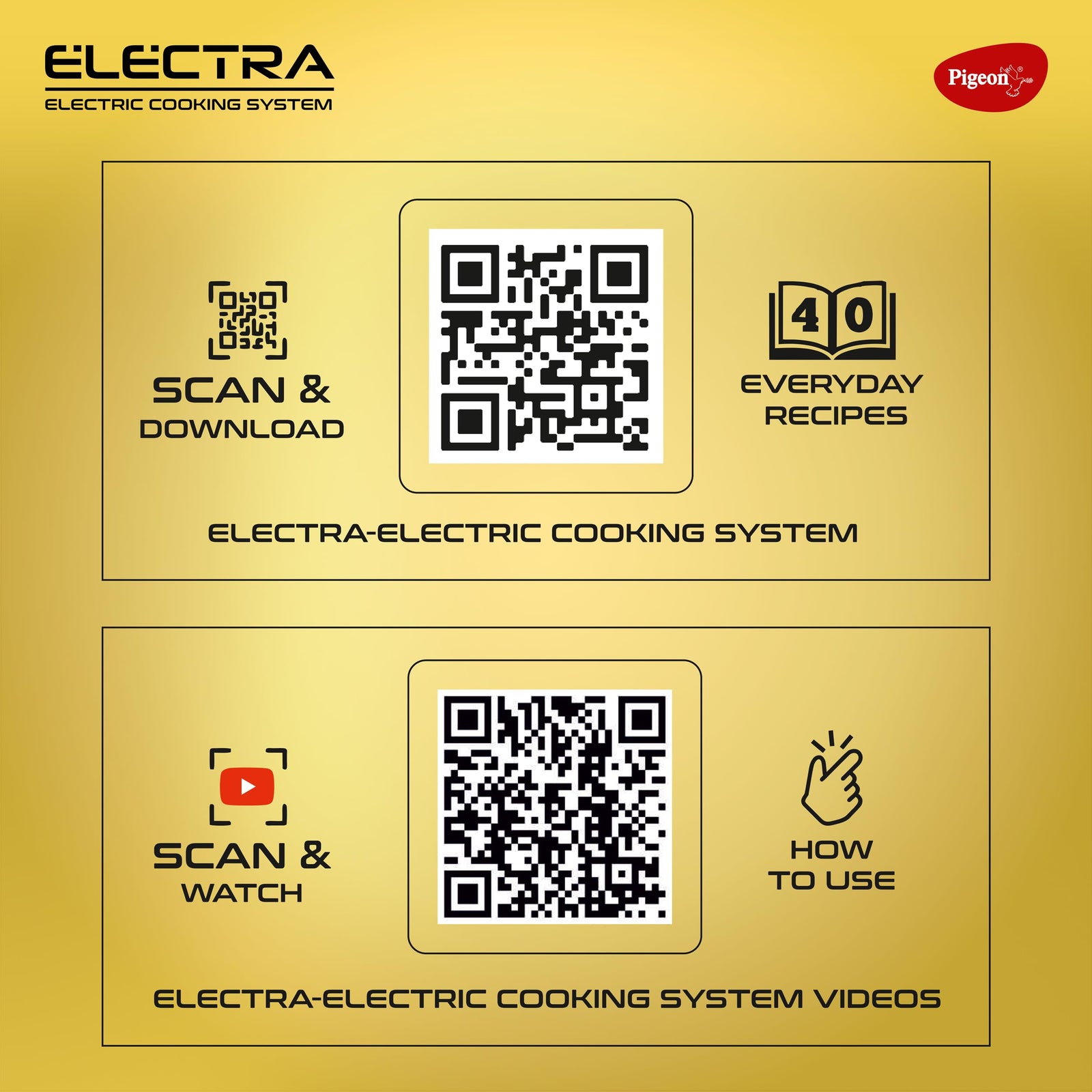Pigeon Electra Smart 6 Litre Electric Pressure Cooker | 18 Preset Menus | Digital Display