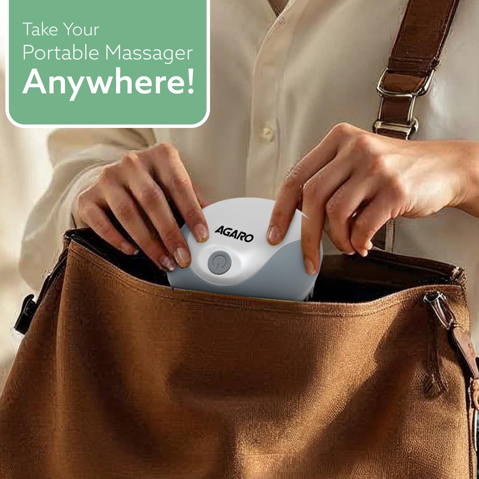 AGARO head massager used on neck shoulder arm leg and back for full body kneading massage