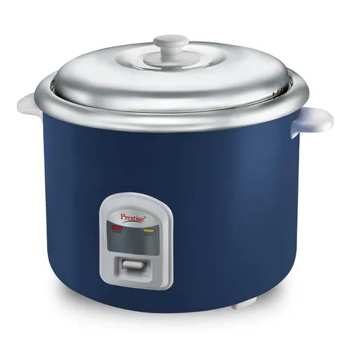 Prestige Cute 2.8-2 SS electric rice cooker 2.8 litre with stainless steel cooking pans and blue body