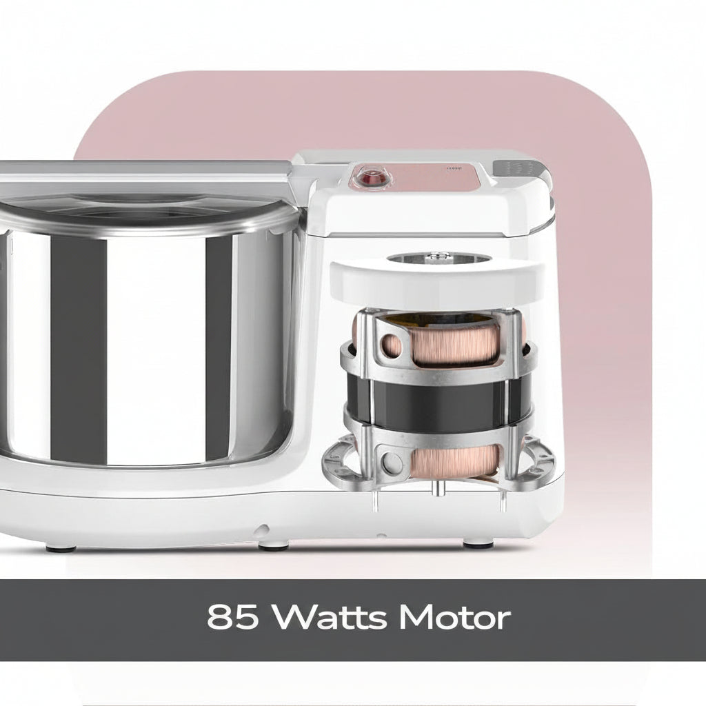 Ultra Mini wet grinder AISI 304 food grade stainless steel drum with lid