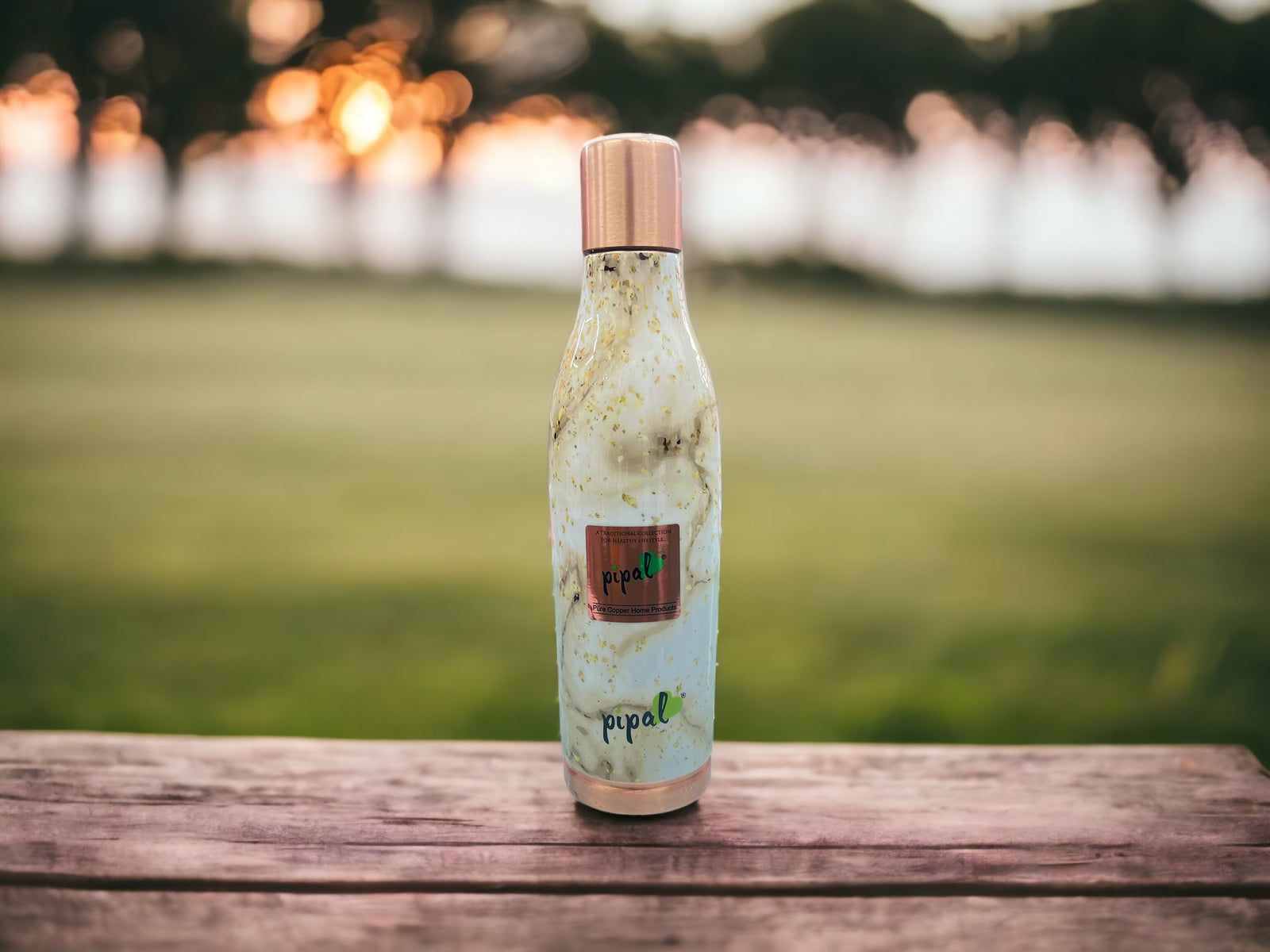 Pipal Pure copper Sanjivini Designer 800ml Granite gold