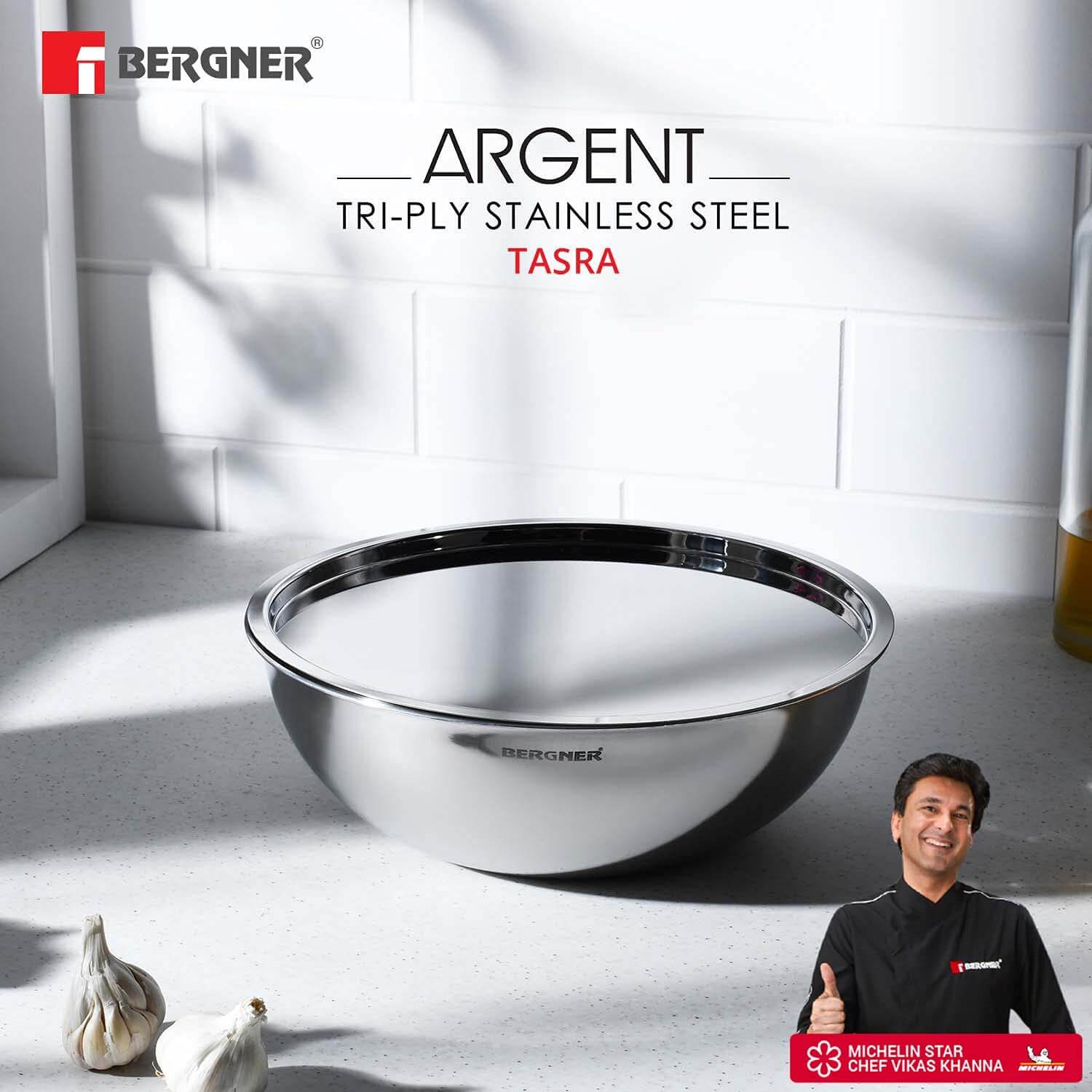 BERGNER TriPly construction tasra showing mirror finish and ergonomic design