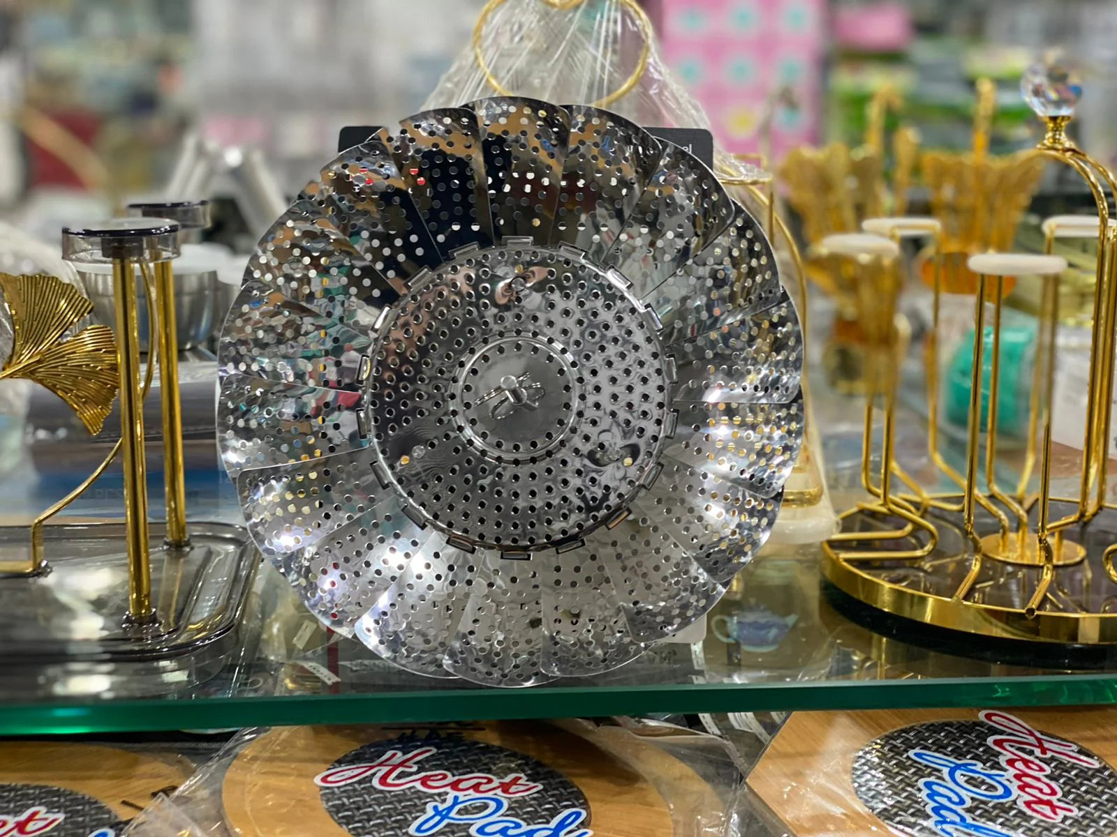 Stainless steel steaming basket for Indian cooking momos idlis