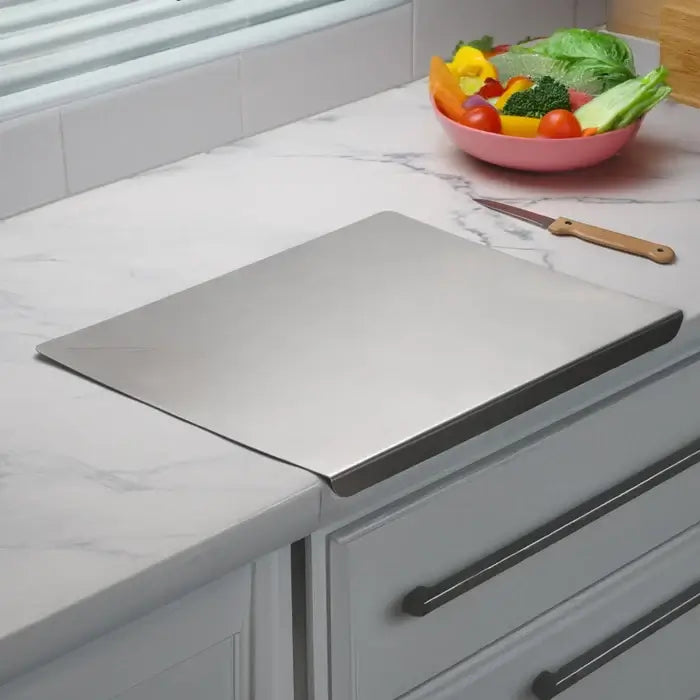 Sky Platform Stainless Steel Chopping Board - Non-Slip Kitchen Cutting Board