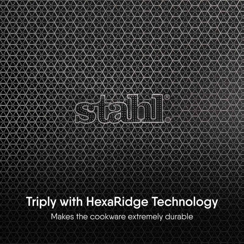 Stahl Artisan Hybrid Flat Tawa with Honeycomb Non-Stick Surface