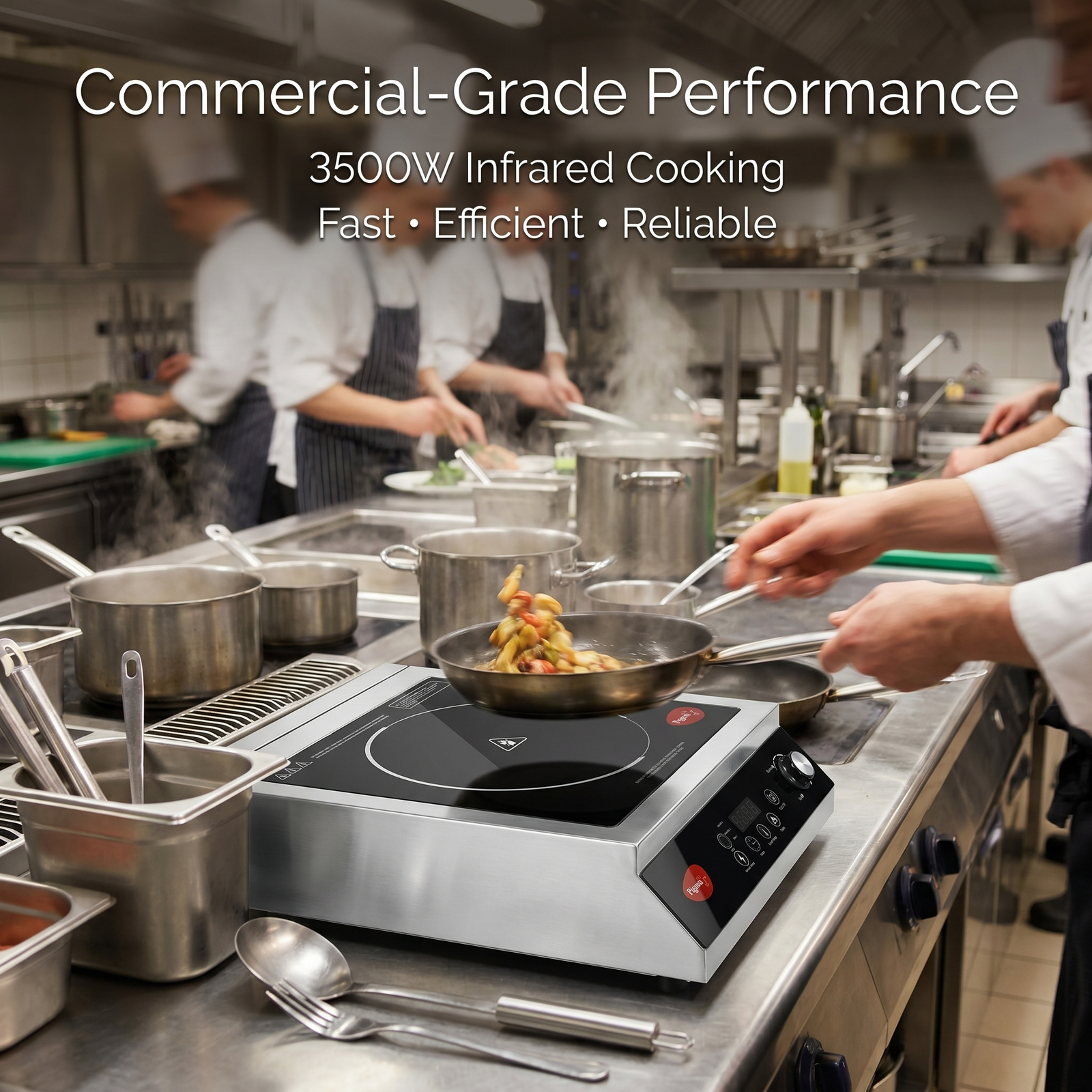Pigeon Egnite 3500W Heavy Duty Commercial Infrared Cooktop