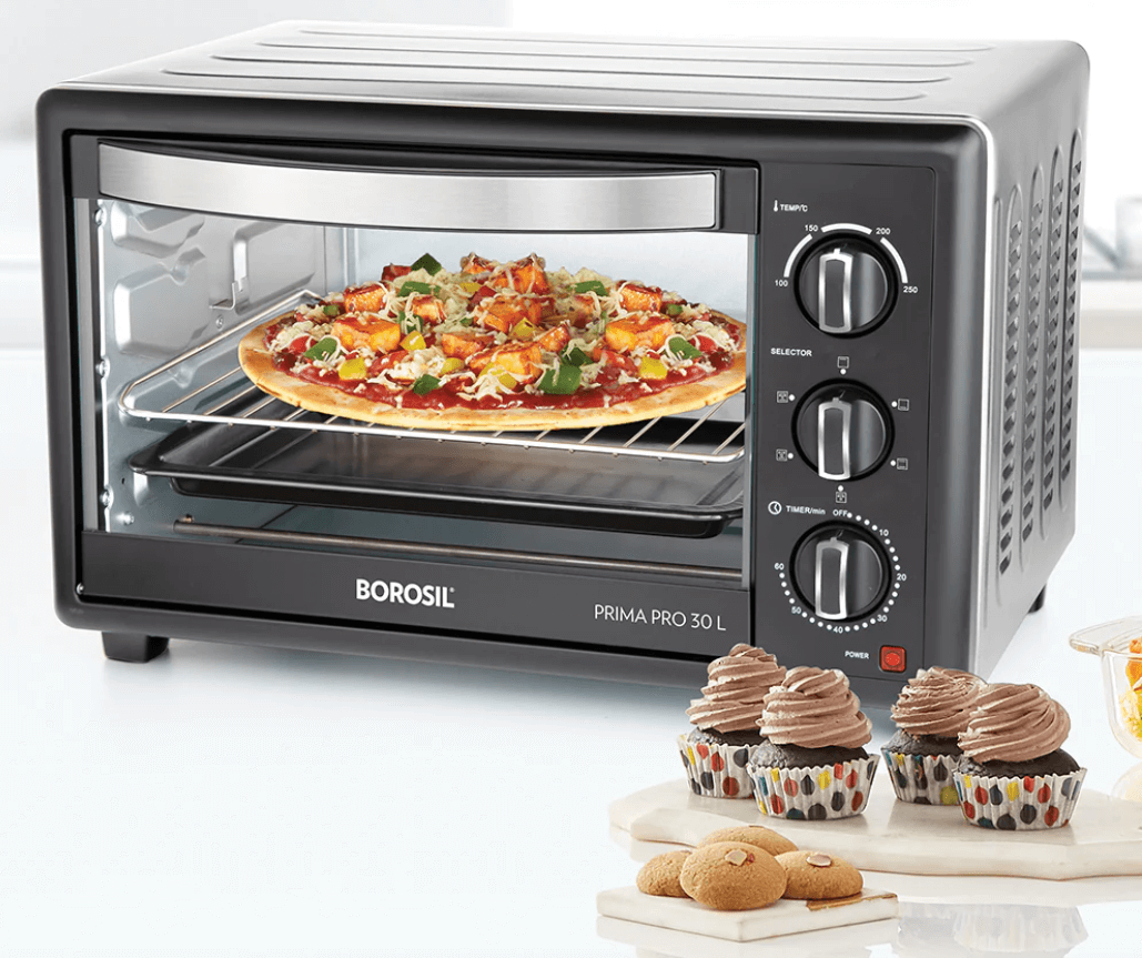 Borosil Prima Pro 30L OTG – Convection Heating & Rotisserie