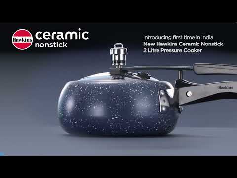 Hawkins Ceramic Nonstick Pressure Cooker, Induction Inner Lid Cooker