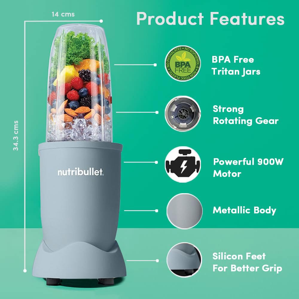 NutriBullet PRO 900W Smoothie Maker with Wet & Dry Blades