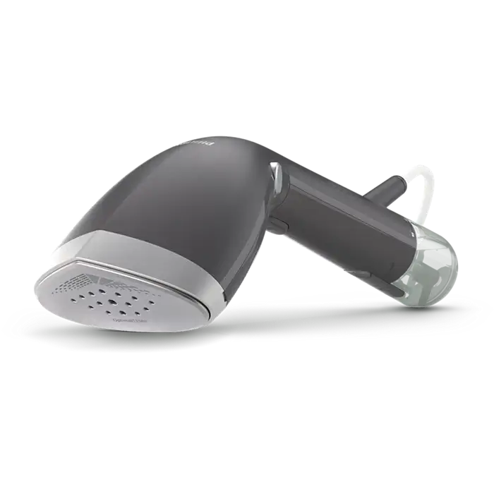Philips handheld steamer with 100ml and 200ml exchangeable water tanks and accessories