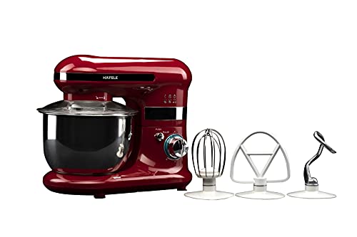 Hafele Glam line Pro, 800W Power Mixer with Mixing Attachments, Red