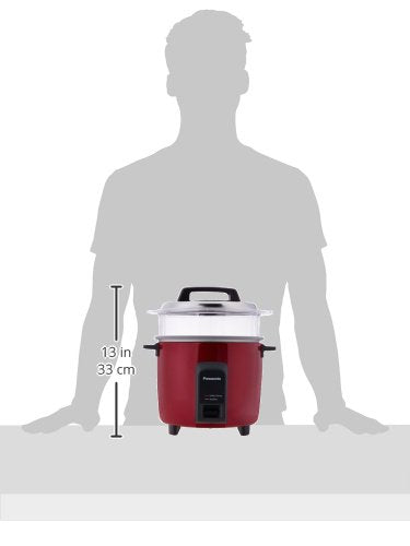 Panasonic SR-Y22FHS Electric Cooker with Cooking Pan, Red, Burgundy 1.25KG Rice (5.4 Liters)