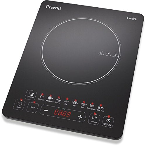 Preethi Excel Plus IC117 1600-Watt Induction Cooktop (Black)