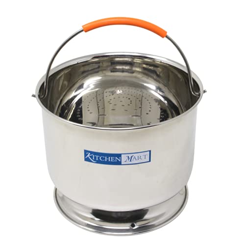 Kitchen Mart Premium Stainless Steel Starch Remover Container for Pressure Cooker (for 3 litres Cooker)