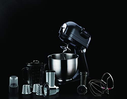 Hafele Klara - The Kitchen Machine Multifunctional Blender with 5.5L Mixing Bowl, 3 Mixing Attachments, 1.2 Litre Blender, Vegetable Slicer (3 Attachments) 1000 Watt