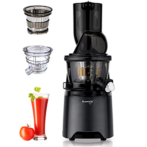 Kuvings EVO810 Black Professional Cold Press Whole Slow Juicer, Smoothie & Sorbet Attachments Included
